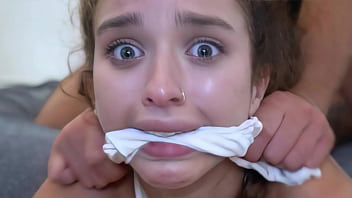 Almost orgasm: Teen gets her first taste of cum licking